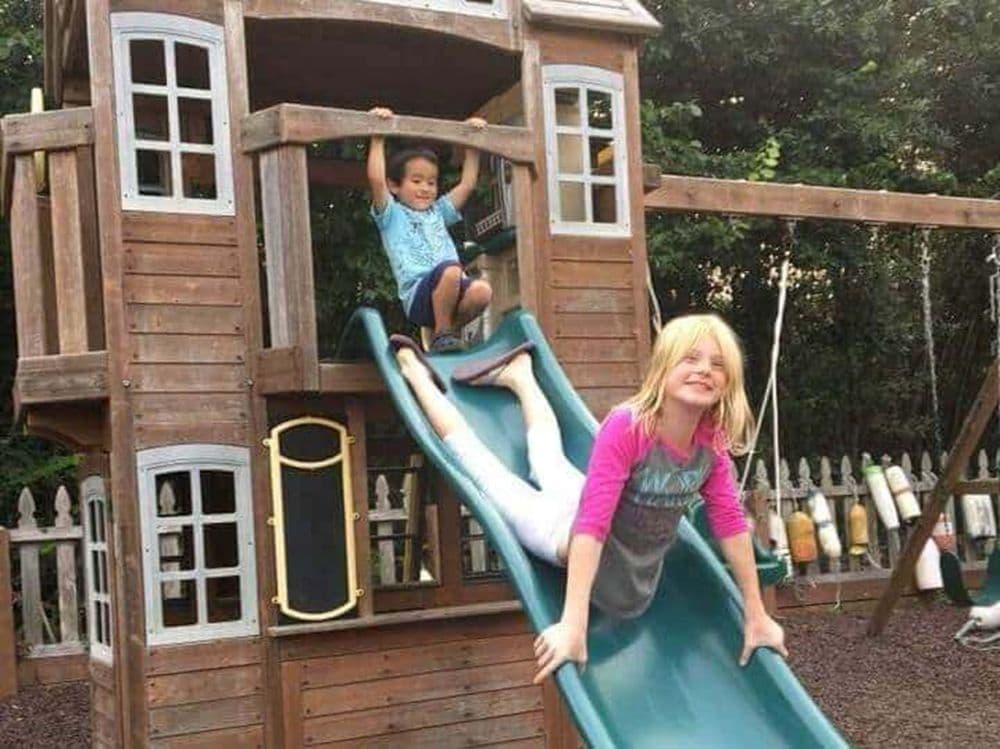 Kids having fun at the resort