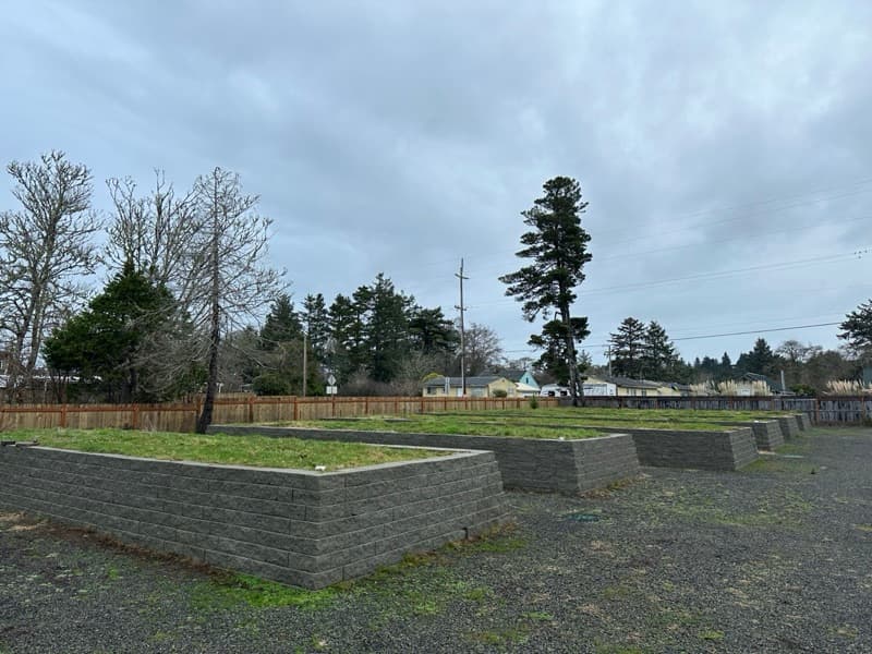 Horseshoe pit courts at the resort
